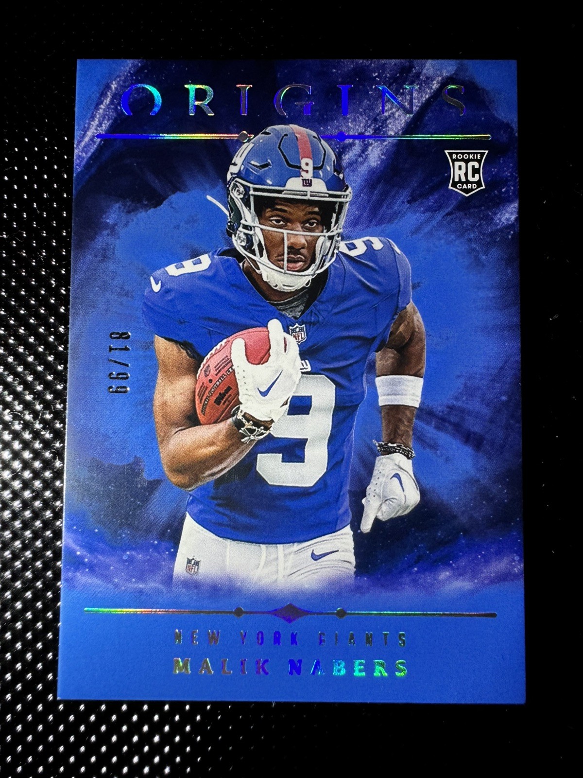 2024 Panini Origins - Rookies Malik Nabers #147 Holo Blue /99 RC Color Match 🔥