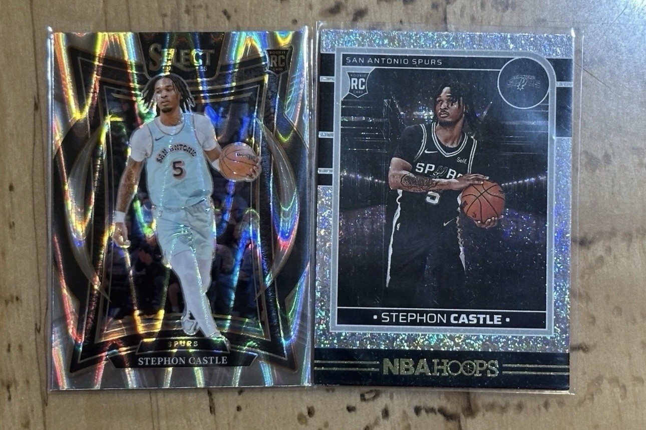 2024 Hoops Texture Glitter Stephon Castle Holo Tectonic Rookie Prizm #72 / 234🔥