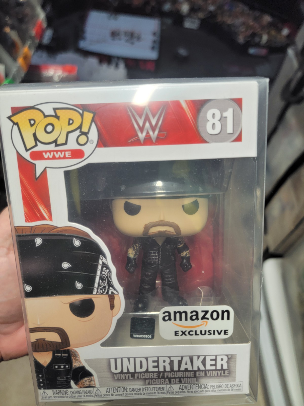 New With Protective Case Funko Pop WWE Boneyard Undertaker #81  Amazon Exclusive