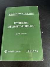 Libro universitario " Istituzioni di Diritto Pubblico " di M. Mazziotti Di Celso