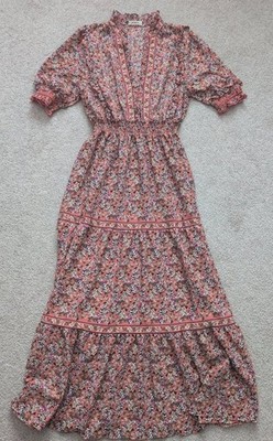 Max Studio Floral Print Midi Dress, Size M