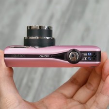 Pink Canon IXUS 105 Compact Digital Camera 12.1MP Silver 4X Zoom English Tested