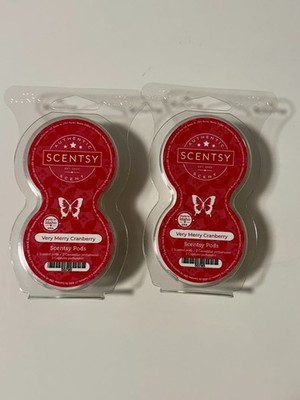 Scentsy Very Merry Cranberry Pods Fragrance Lot Of 2 New
