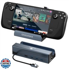 Steam Deck Dock, 6-in-1 Docking Station for Steam Deck OLED /ROG Ally, USB C...