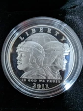 5 Proof Silver Dollars Saluting Our Armed Forces Collection OGP COA