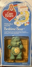 1982 Care Bears BEDTIME BEAR 10-Back 60370 Kenner Vinyl Figure MOC