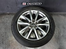 MAZDA CX-9 WHEEL ALLOY FACTORY, 20X8.5IN, 5 V SPOKE, LIGHT GREY, TC, 07/16-12/24