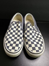 Vans Slip On Blue And White Checkered Mens Sz 7