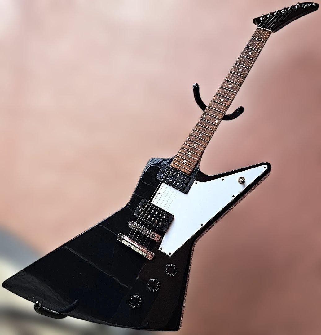Electric Guitar Gibson Explorer '76 2017 Black USA Made with Soft Case
