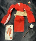 Vintage Original Barbie Doll Clothes 1964 Barbie Travel Japan KIMONO & MORE