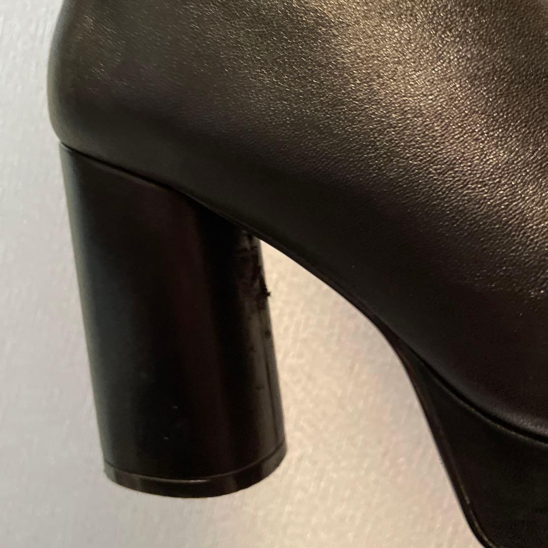 Ameri Vintage Voluminous Toe Platform Boots Black… - image 4