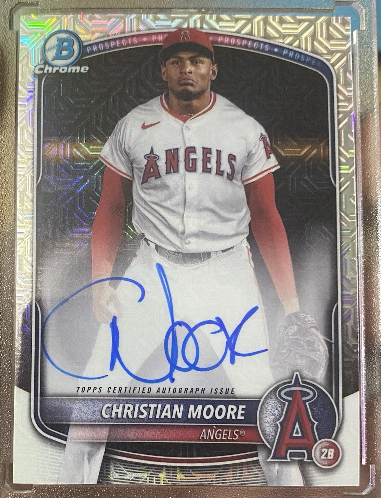 Christian Moore 2025 Bowman Chrome Mojo Mega Box Auto #BMA-CMO Los Angeles