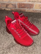 Steve Madden Maxima Red Sparkly Knit Athletic Sneakers