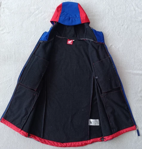 Honda Racing HRC Motul Motorsport mens Red Blue Softshell Hooded Jacket size M image 12