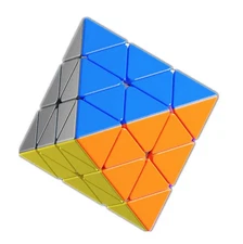 Octahedron Magic Speed Cube Puzzle Brain Teaser Challenging Fidget Toy Gift