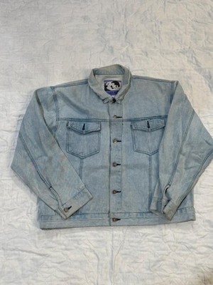 Vintage Today's News light-wash denim jacket