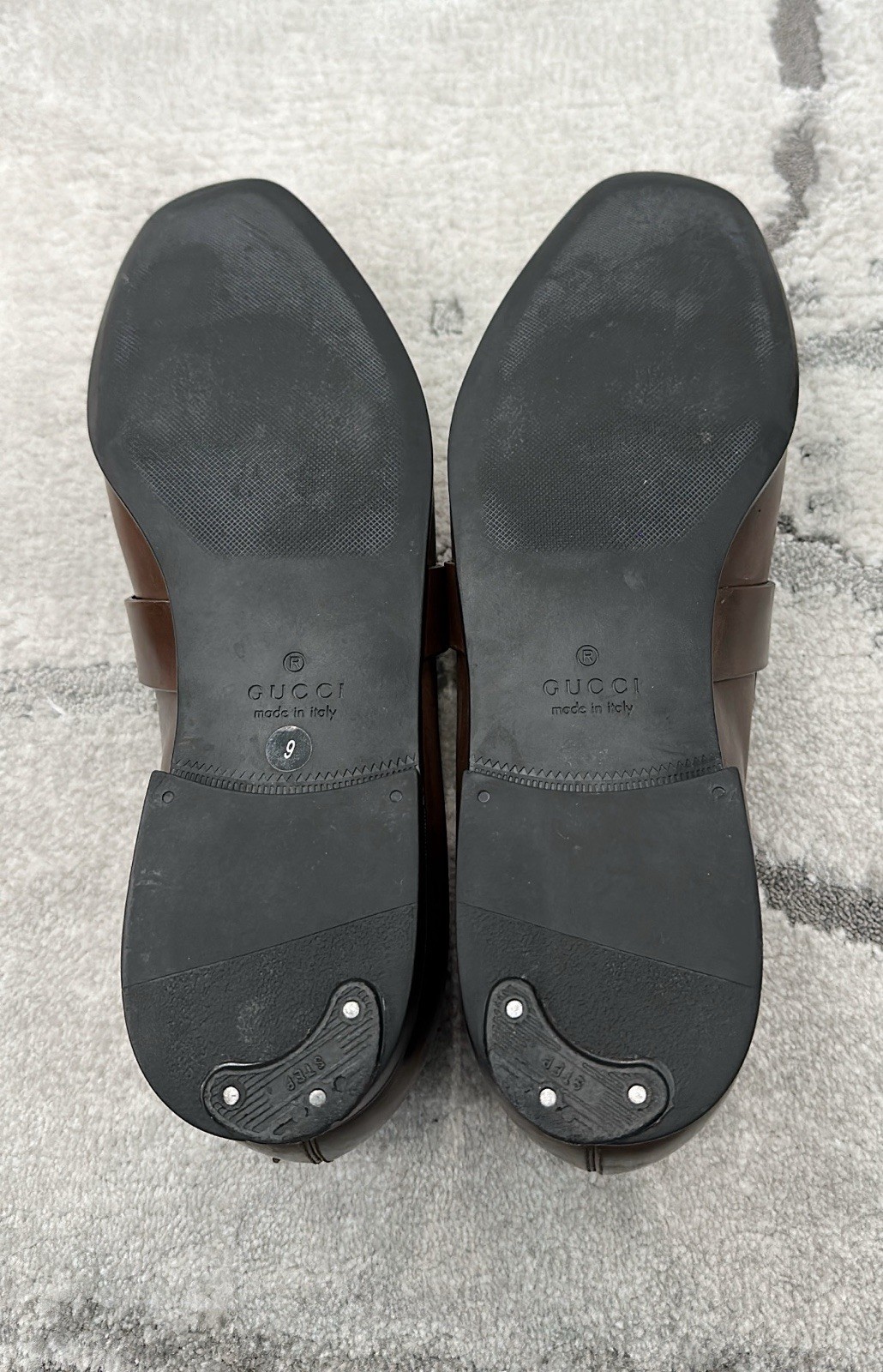 Authentic Gucci Interlocking G Brown Leather Mens… - image 8