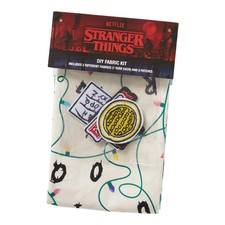 Netflix Stranger Things Cotton Fabric Patch Diy Kit, 5 Patches And 2 Yards Of