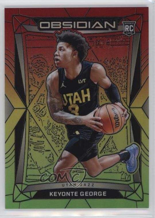 2023 Obsidian Electric Etch Reggae Flood 36/75 Keyonte George #35 Rookie RC 0o6m