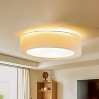 Euluna Deckenlampe 'Tibu' (Modern) In Creme Aus Textil (3 Flammig, E27) - Decken