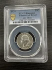 1934 Washington Quarter Silver, Light Motto,  Almost Uncirculated Cleaned -C43