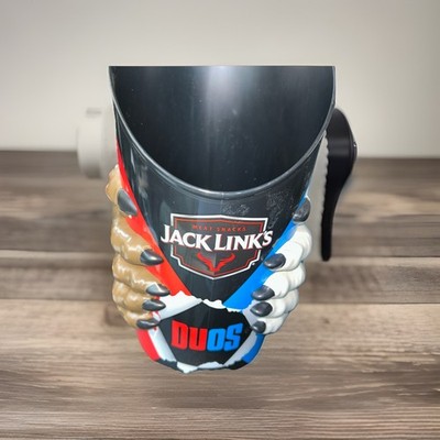 Jack Link s Duos Plastic Display Holder   Raised Claw Hands   Red Blue Black   E