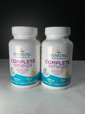 2X Nordic Naturals Complete Omega Softgels 60 Count Bottles