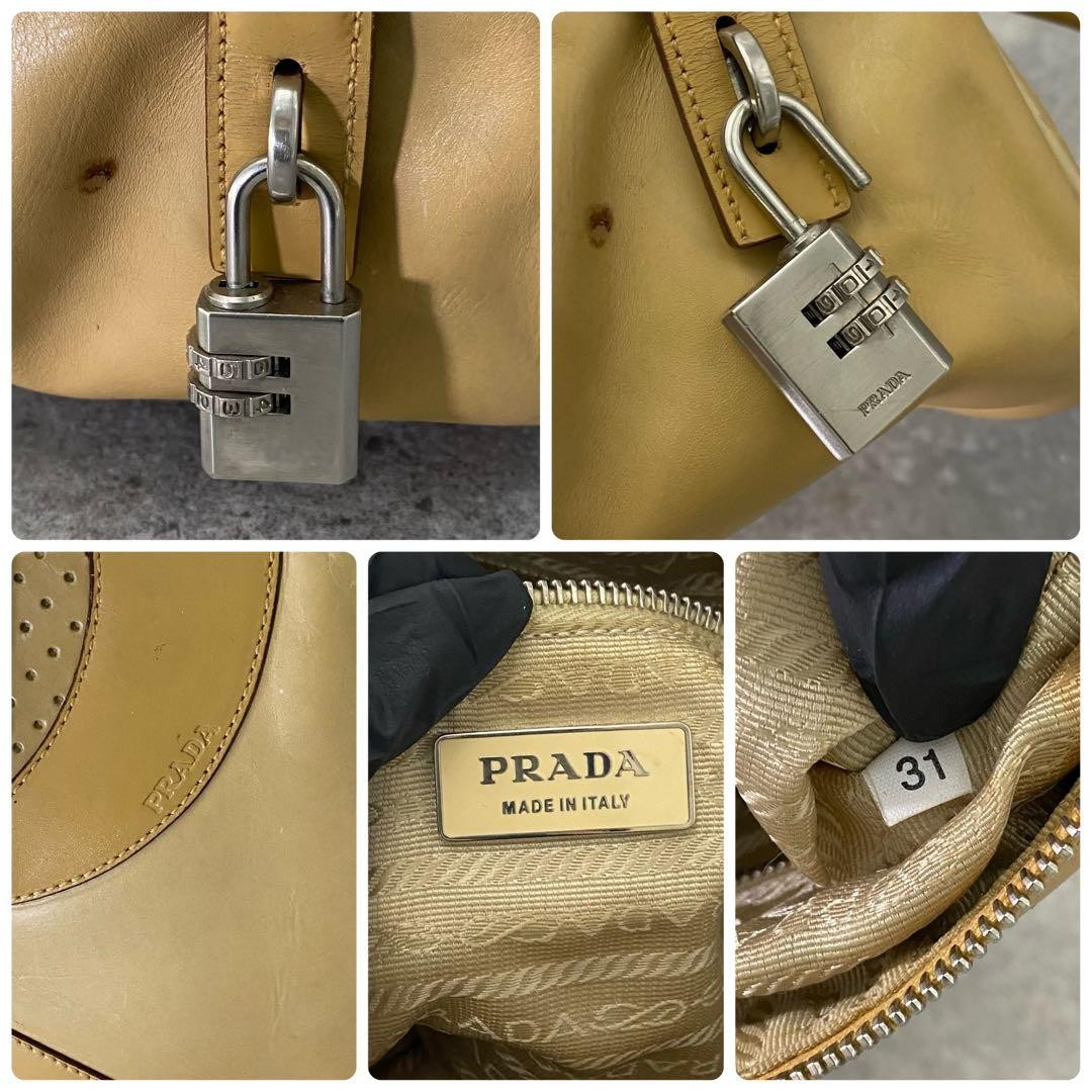 00s Vintage PRADA Vitello Drive Handbag thumbnail 9