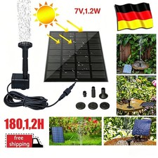 Neu Solar Pumpe Teichpumpe Springbrunnen Gartenbrunnen Brunnen Font&auml;ne Pumpe DE