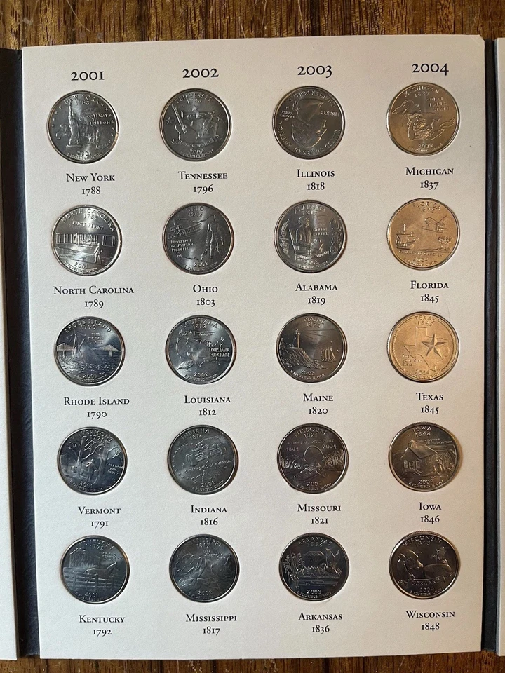 BUNDLE: Fifty States Commemorative Coins 1999-2008 (2) & Complete American Set - Image 4 of 4