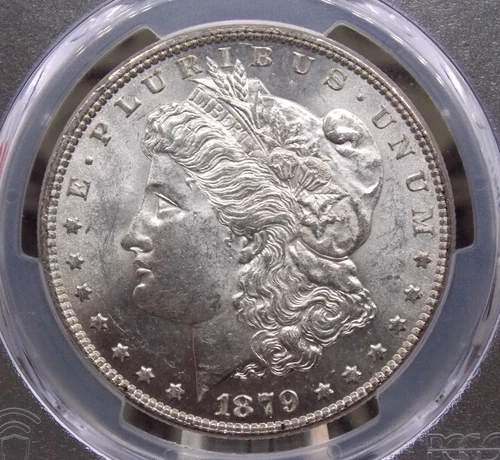 1879 "P" Morgan SILVER Dollar $1 PCGS MS63 #991 Unc BU Uncirculated ECC&C, Inc.