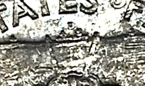 1953 D Franklin Half Dollar - 90% Silber - getönt - Bild 3 von 3