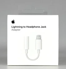 OEM Apple Lightning to Headphone 3.5mm Jack Adapter - White MMX62AM/A