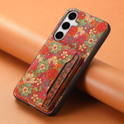 Für Samsung Galaxy S24 S23 A55 A35 A25 A15 Retro Muster Klappständer Geldbörse Etui - Bild 25 von 31