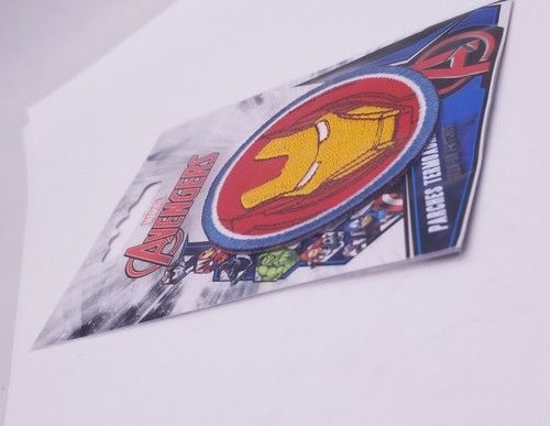 Disney Marvel Avengers Iron-On Patch: Iron Man Head Circle New Free Ship - Picture 9 of 11