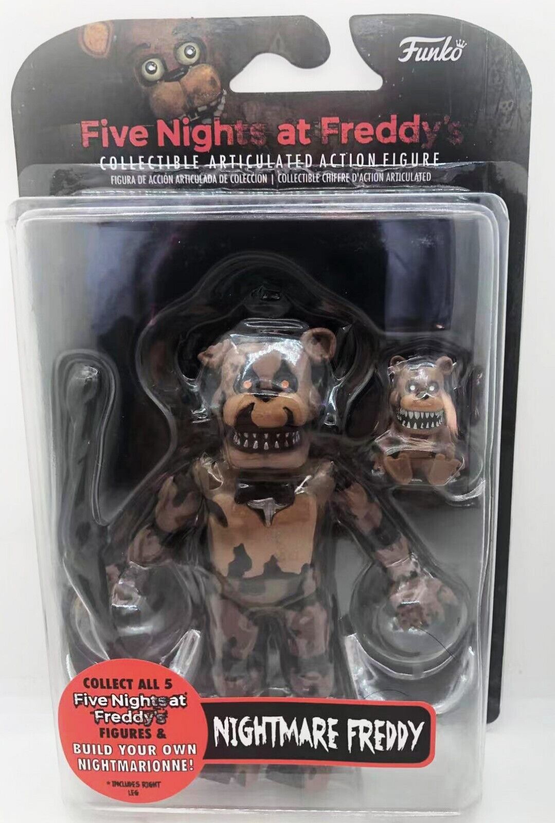 SEP168627 - FIVE NIGHTS AT FREDDYS NIGHTMARE FREDDY 5IN ACTION FIGURE (C -  Previews World