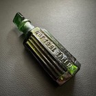 VINTAGE ANTIQUE 8.5CM GREEN POISON APOTHECARY CHEMIST GLASS BOTTLE w/ STOPPER