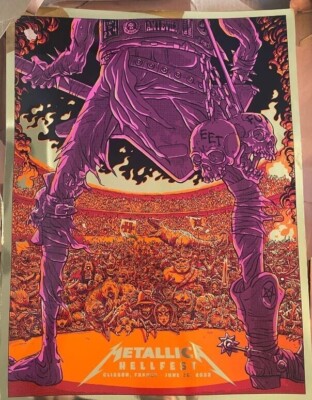 METALLICA- Hellfest Clisson France 2022 Mick Cassidy Signed xx/30
