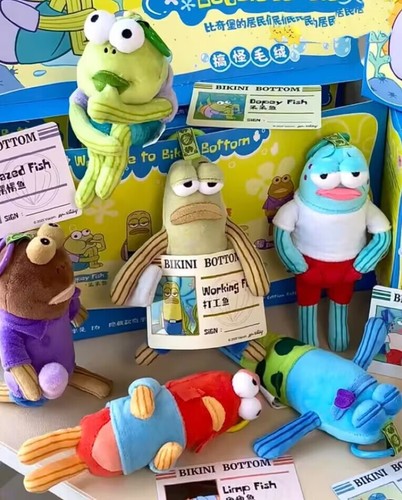 Authentic Bikini Bottom Buddies Series Confirmed Blind Box Plush Pendant Hot
