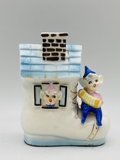 Rare Vintage Pixie / Elf House Shoe Light Japanese Ceramic Figurine