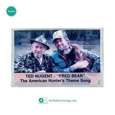 Ted Nugent   Fred Bear Cassette Tape (1989) American Hunter's Theme Song TESTED