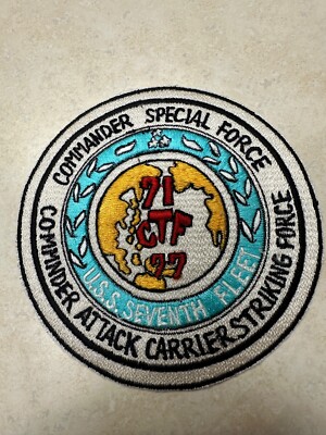Vintage US Navy Commander Attack Carrier Striking Force Patch