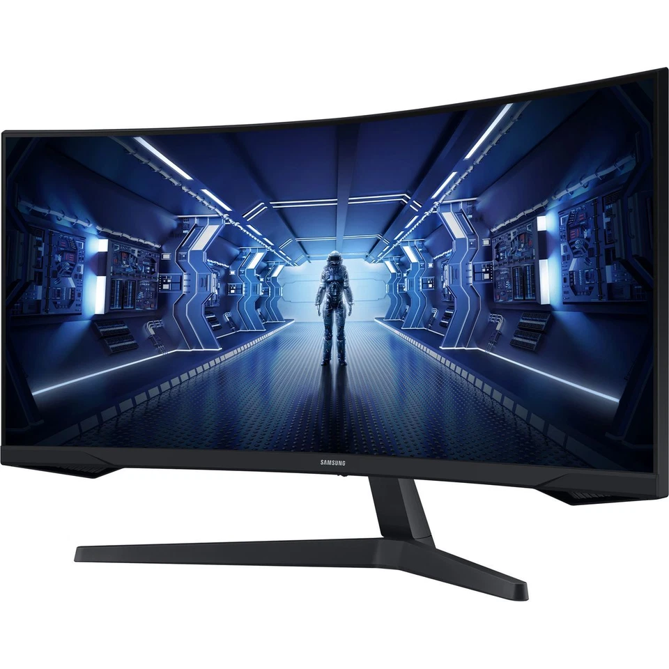 Samsung Odyssey UltraWide Quad HD 165 Hz 34 Inches Monitor Curved Monitor Black - Image 3 of 4