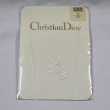 Christian Dior VTG White Wedding Bridal Tights Nylons Stockings Ultra Sheer Sz 4