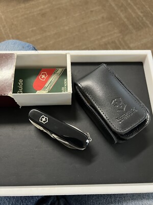 Vintage Victorinox Black Survival Kit - Swiss Champ - SOS Set -  w/ Box & Papers