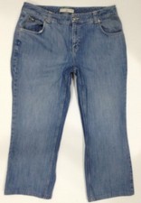 Tommy Hilfiger Women's Sz 16 Crop Jeans Straight Leg Inseam 27