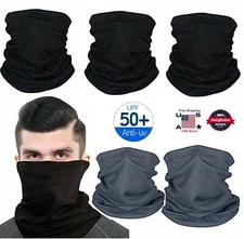 5 × Neck Gaiter Bandana Face Mask Cover Headband Balaclava Scarf Windproof USA