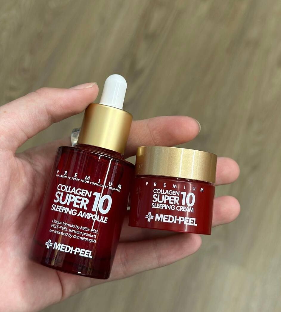 Набор средств по уходу за сном PEEL MEDI коллаген Super10 2 предмета эластичност