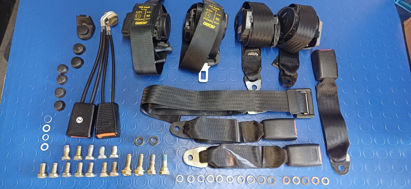 Complete seat belt kit for Fiat Regata 2nd act from 1986.   [2020.25]