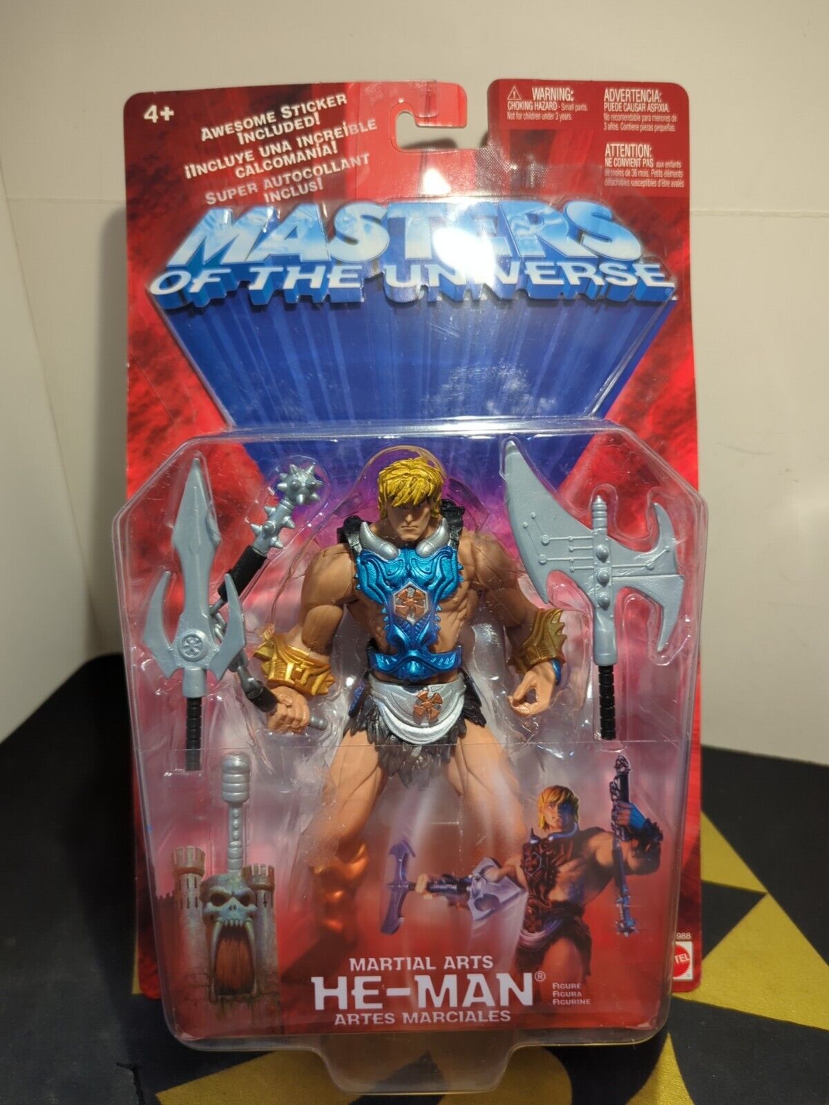2002 Mattel Masters of the Universe MOTU 200X Martial Arts He-Man Action Figure